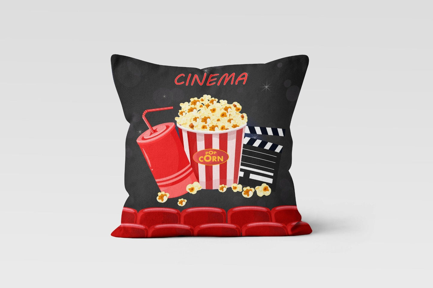 Cinema Movie Night Film Themed Home Theatre Cushion Cover