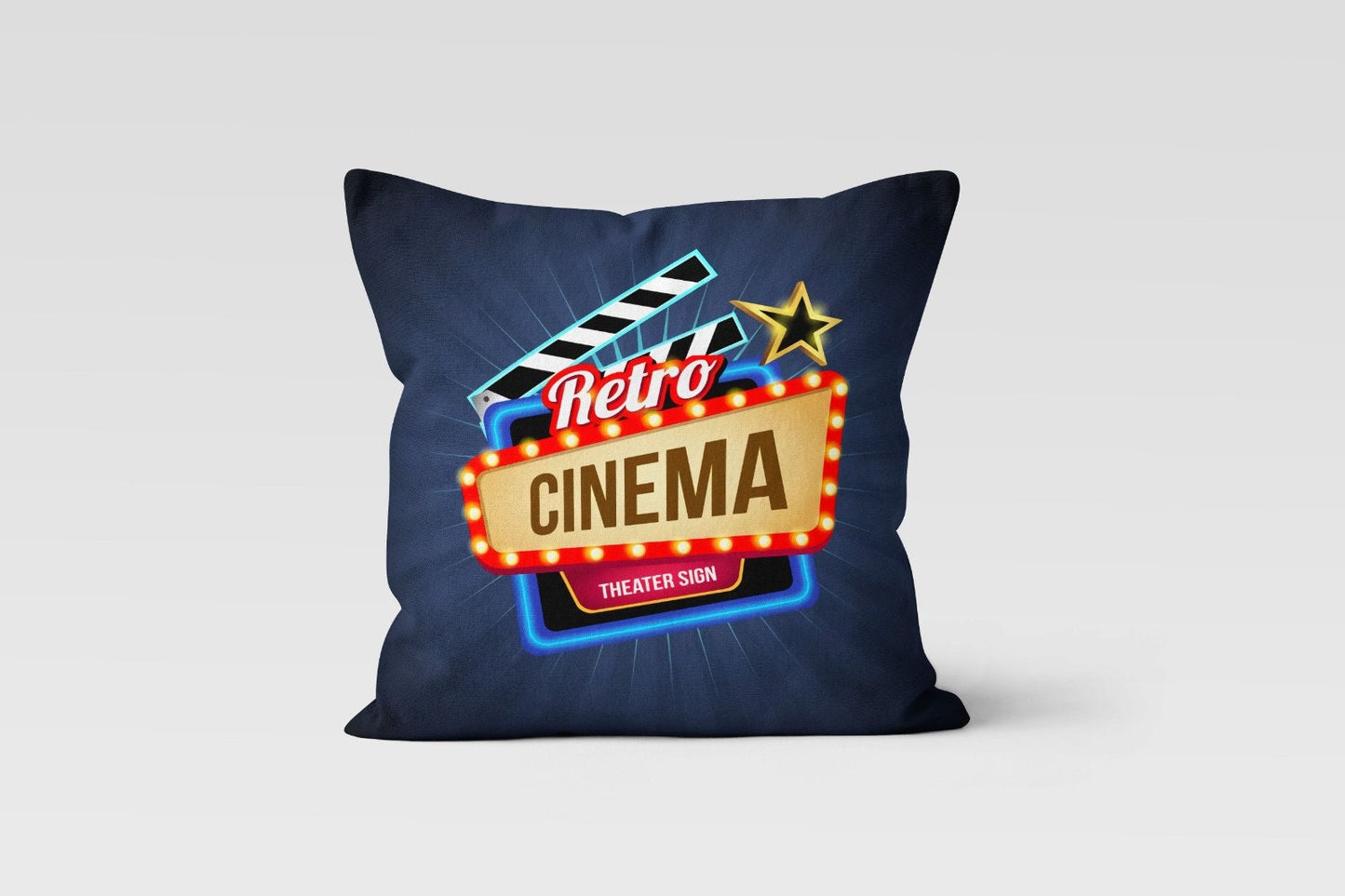 Cinema Movie Night Film Themed Home Theatre Cushion Cover