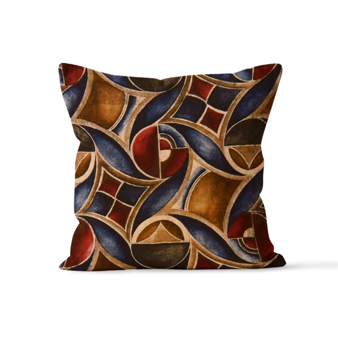 Art Deco Geometric Cushion Cover, Rustic Tribal Stripe Decor