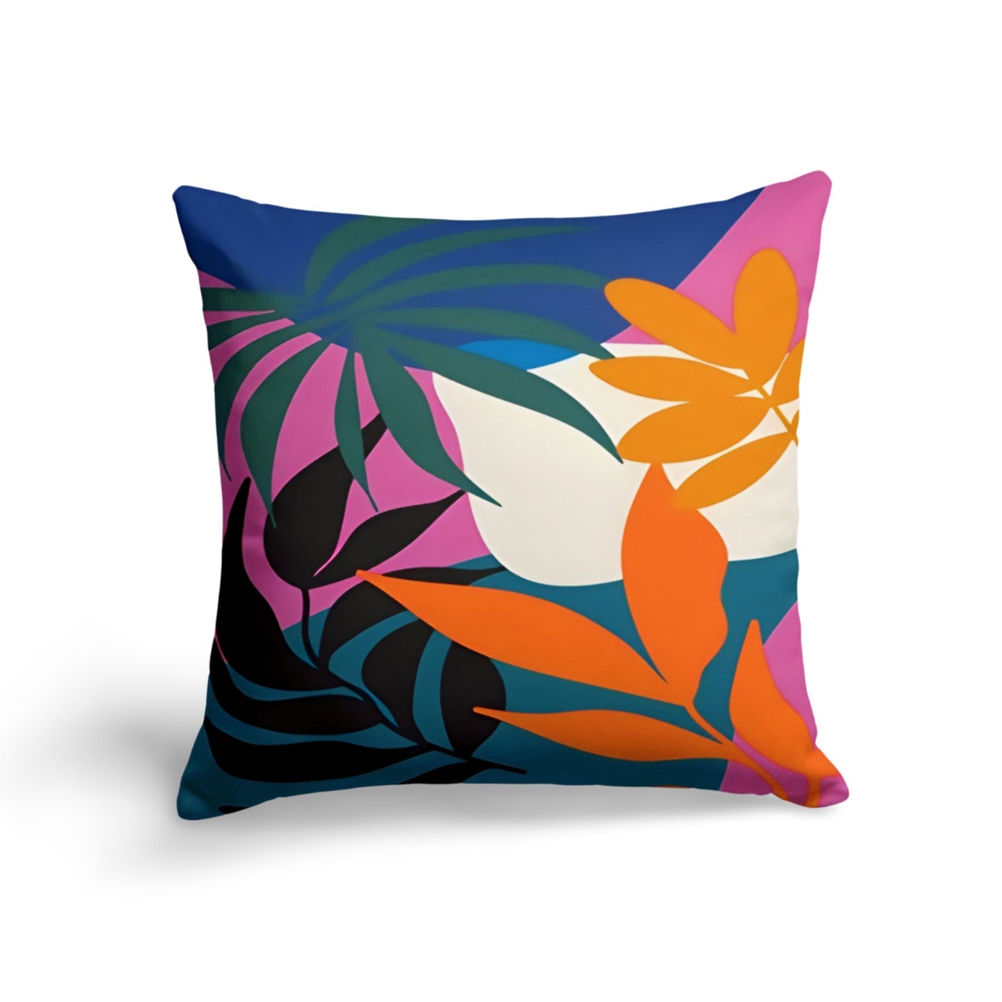 Colourful Flower Abstract Cushion Cover Summer Cushion Case