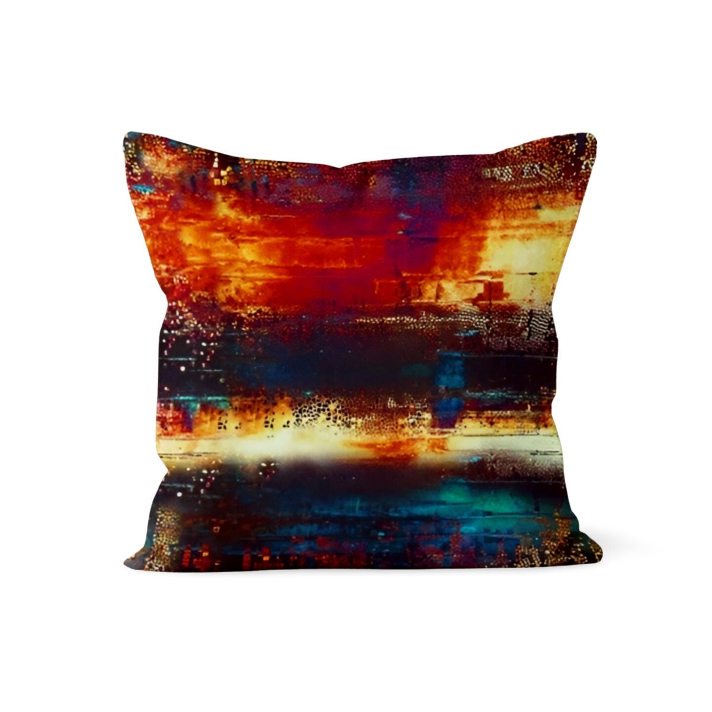 Mid Century Modern Vibrant Abstract Cushion Cover
