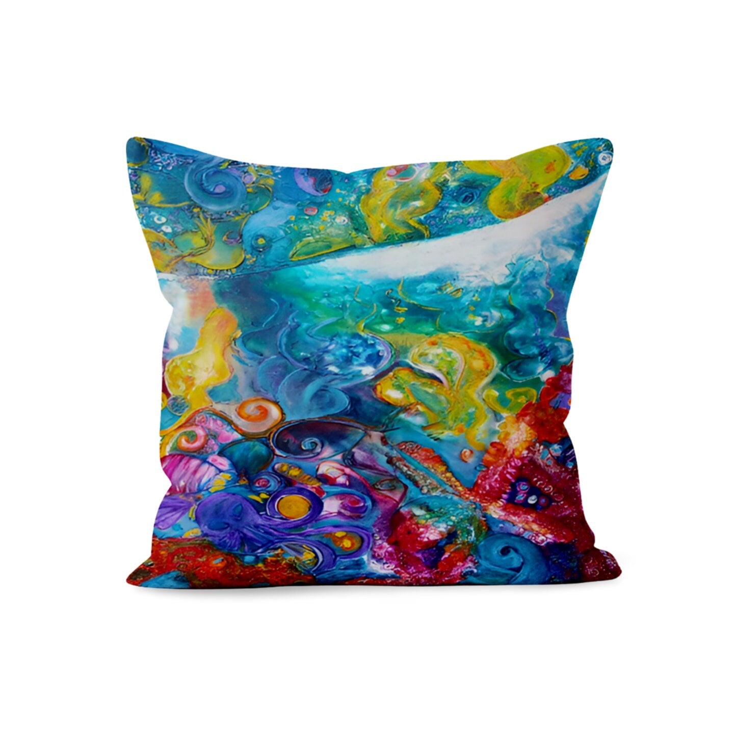 Mid Century Modern Vibrant Abstract Cushion Cover