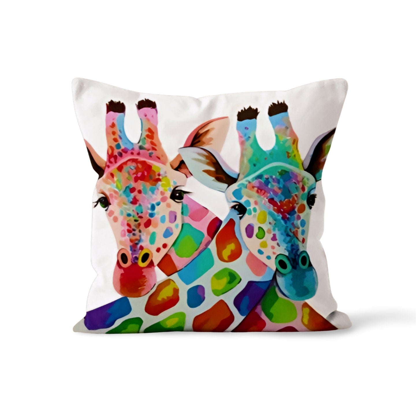 African Style Cushion Cover Colourful Safari Animal Cushion Case