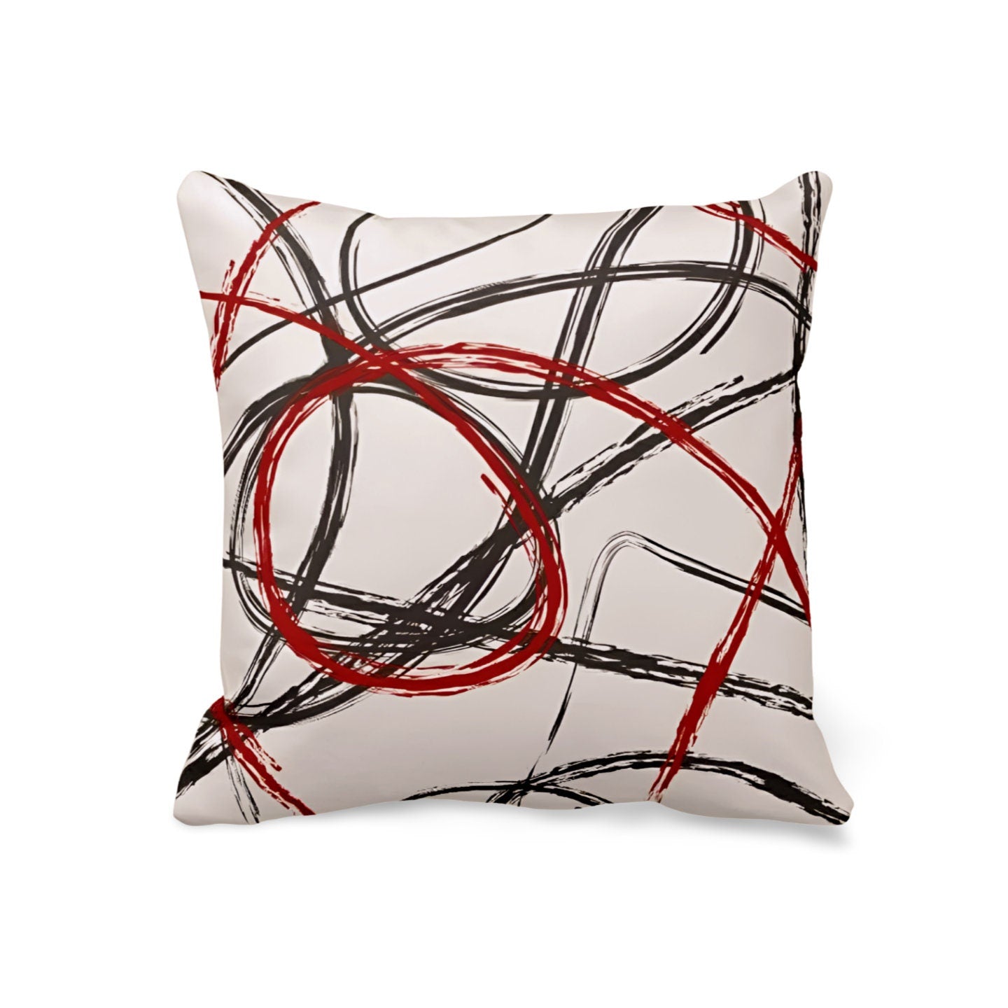 Rooster Gingham Cushion Cover, Farmhouse Country Kitchen Decor