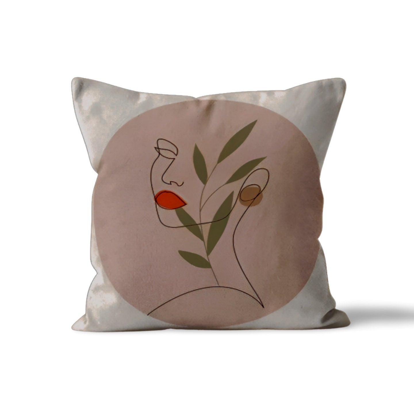 Blue Greek Vase Art Cushion Cover, Classic Mediterranean Design