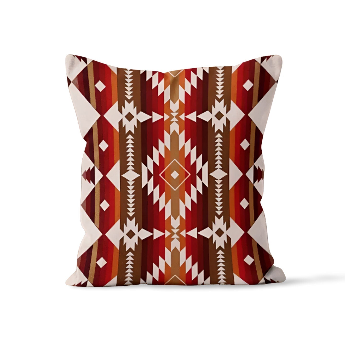 Southwestern Turkish Rug Kilim Pattern Printed Cushion Cover