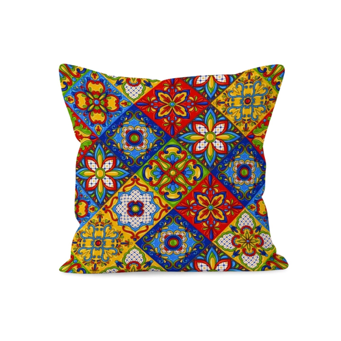 Southwestern Turkish Rug Kilim Pattern Printed Cushion Cover