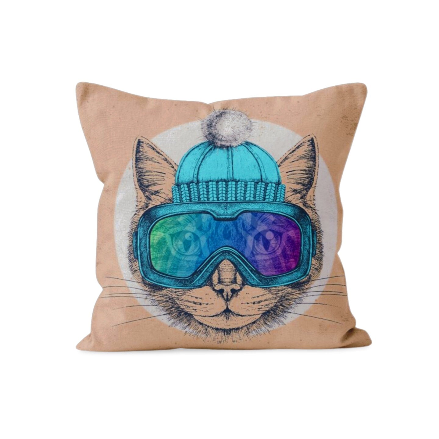 Cute Cat Cushion Cover Kitten Themed Home Decor