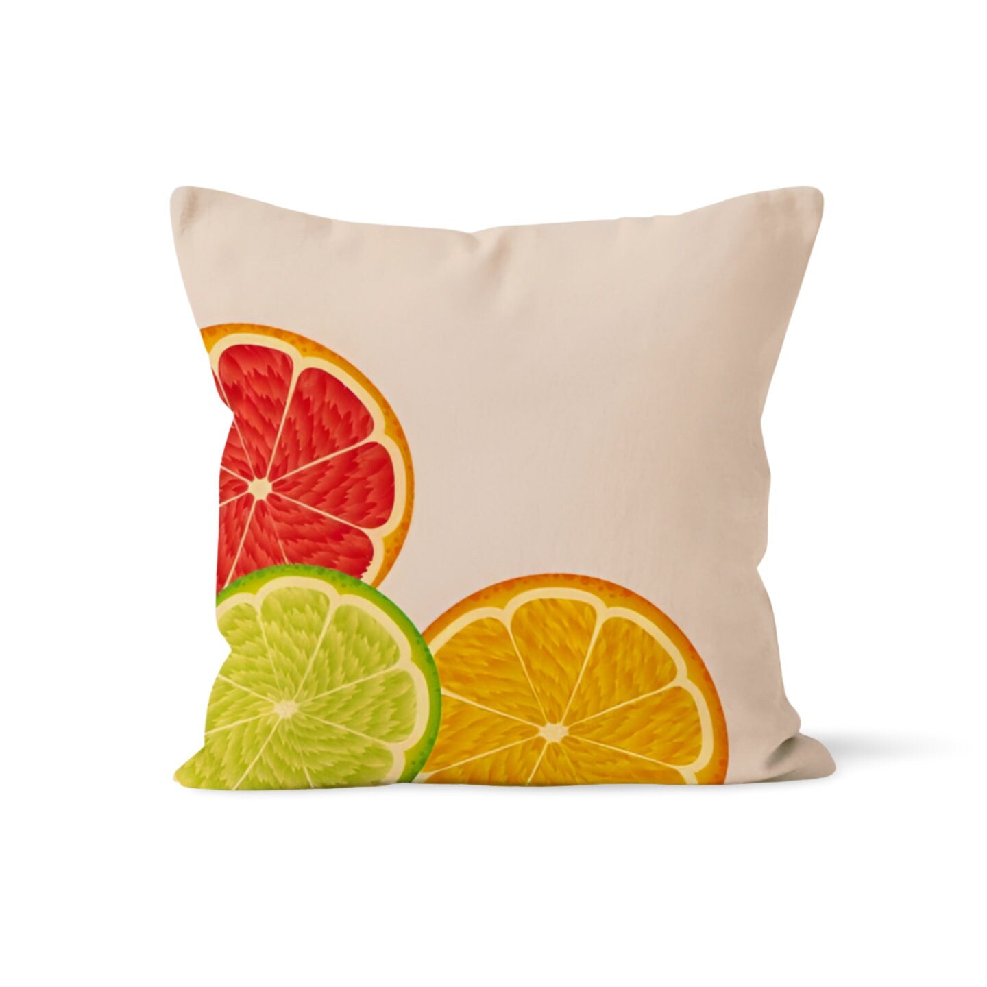 Citrus Spring Home Decor Lemon Orange Cushion Cover