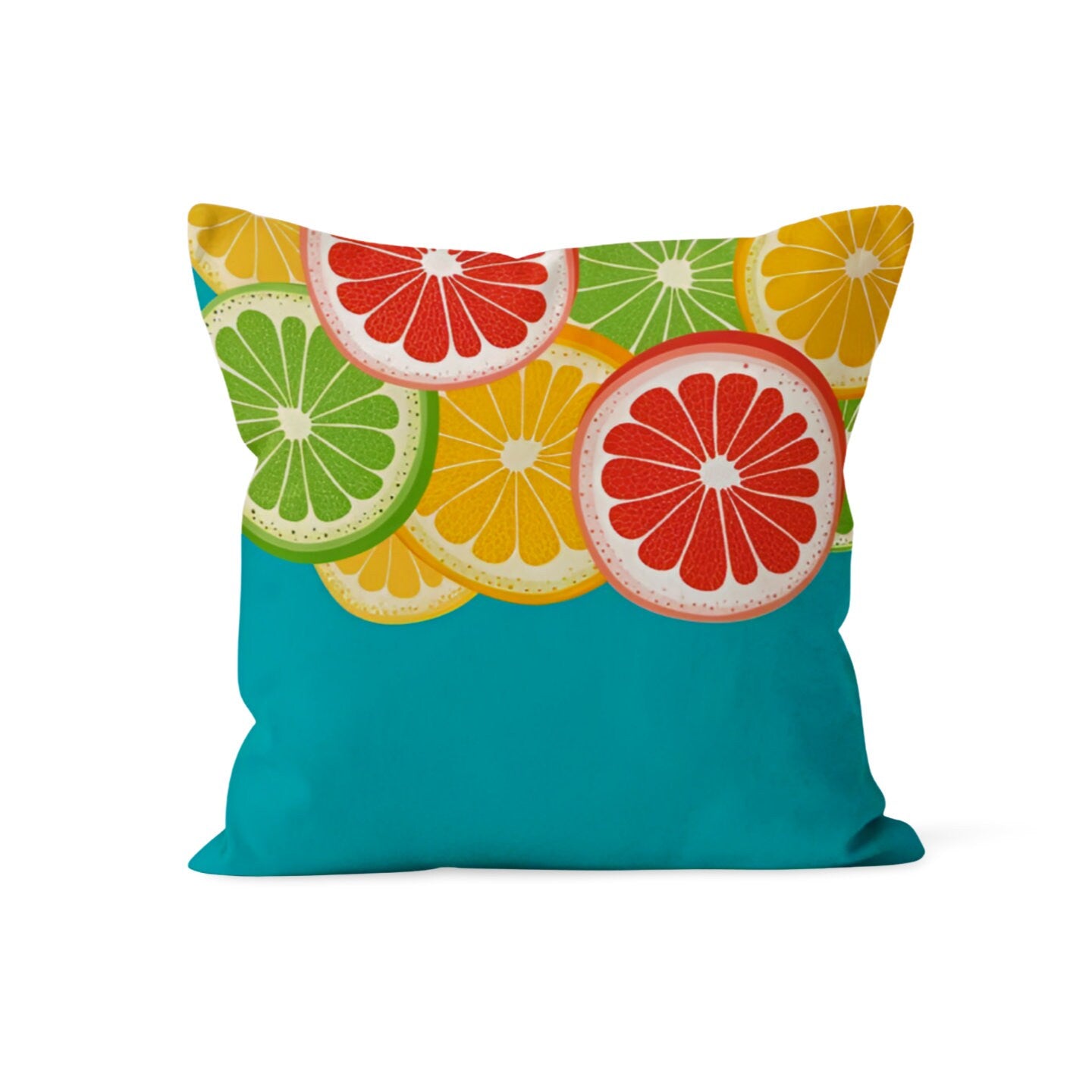 Citrus Spring Home Decor Lemon Orange Cushion Cover