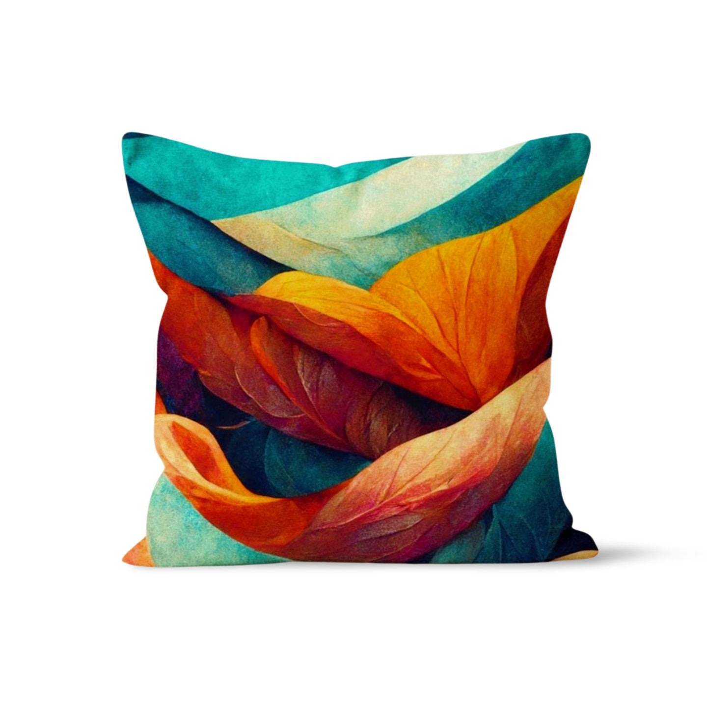 Colorful Tropical Exotic Floral Cushion Cover