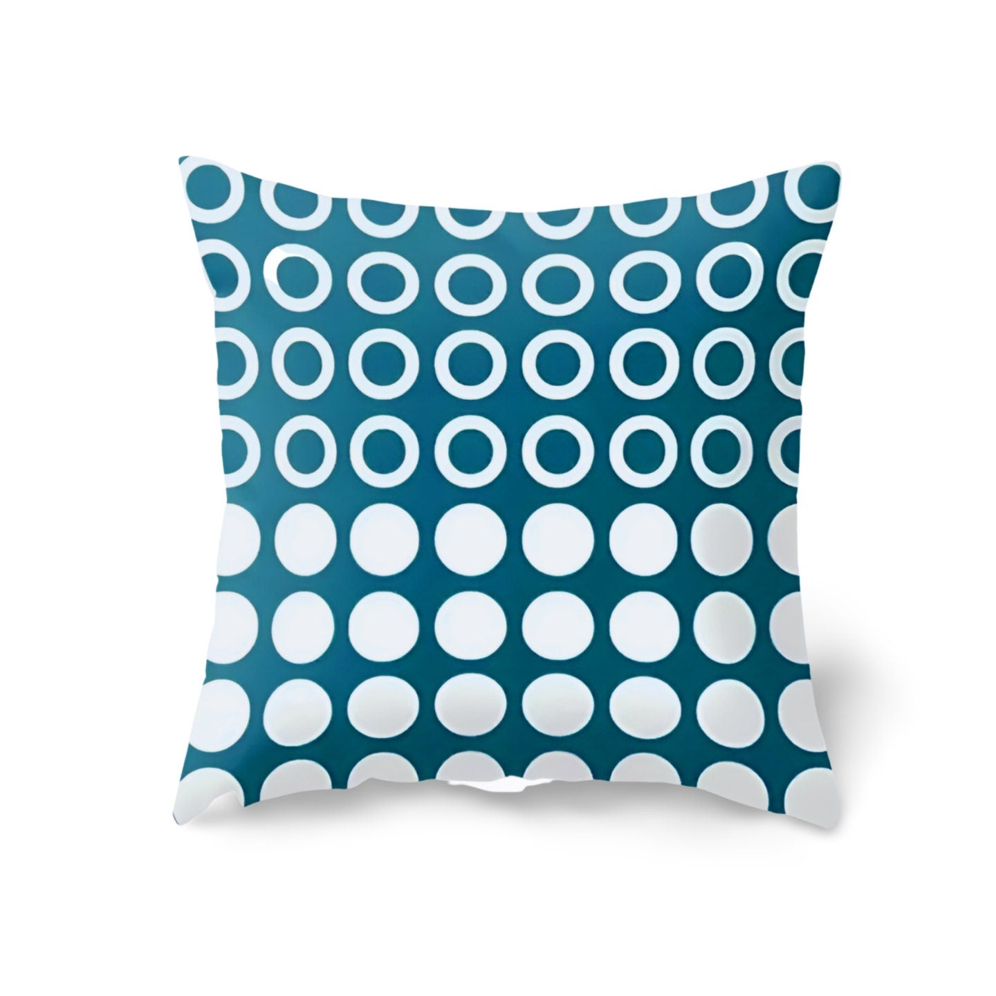 Bohemian Blue Geometric Cushion Cover