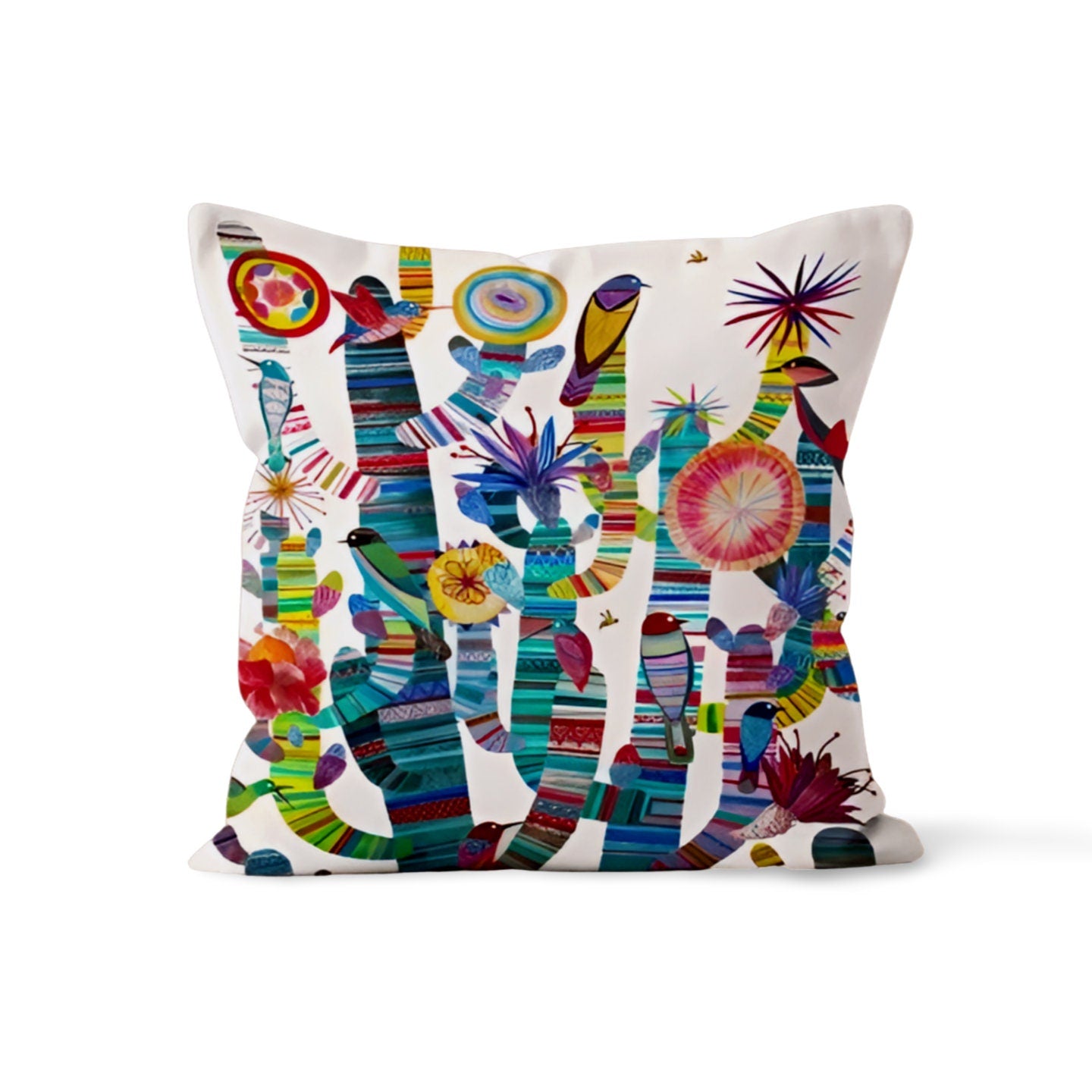 African Style Cushion Cover Colourful Safari Animal Cushion Case
