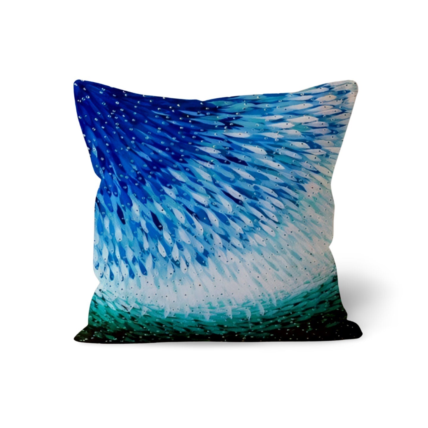 Navy Blue Modern Zebra Cushion Cover