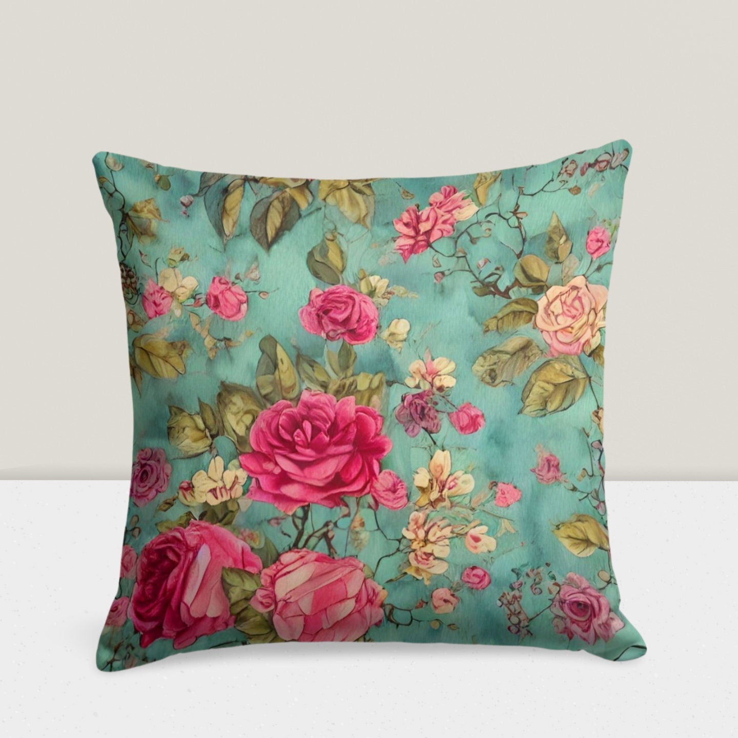Flower Succulent Cactus Plant Cushion Cover