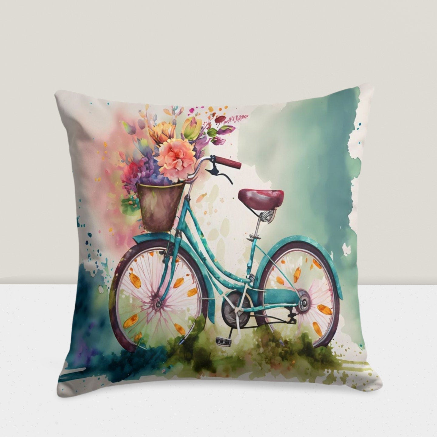 Abstract Flower Cushion Case Tapestry Cushion Cover