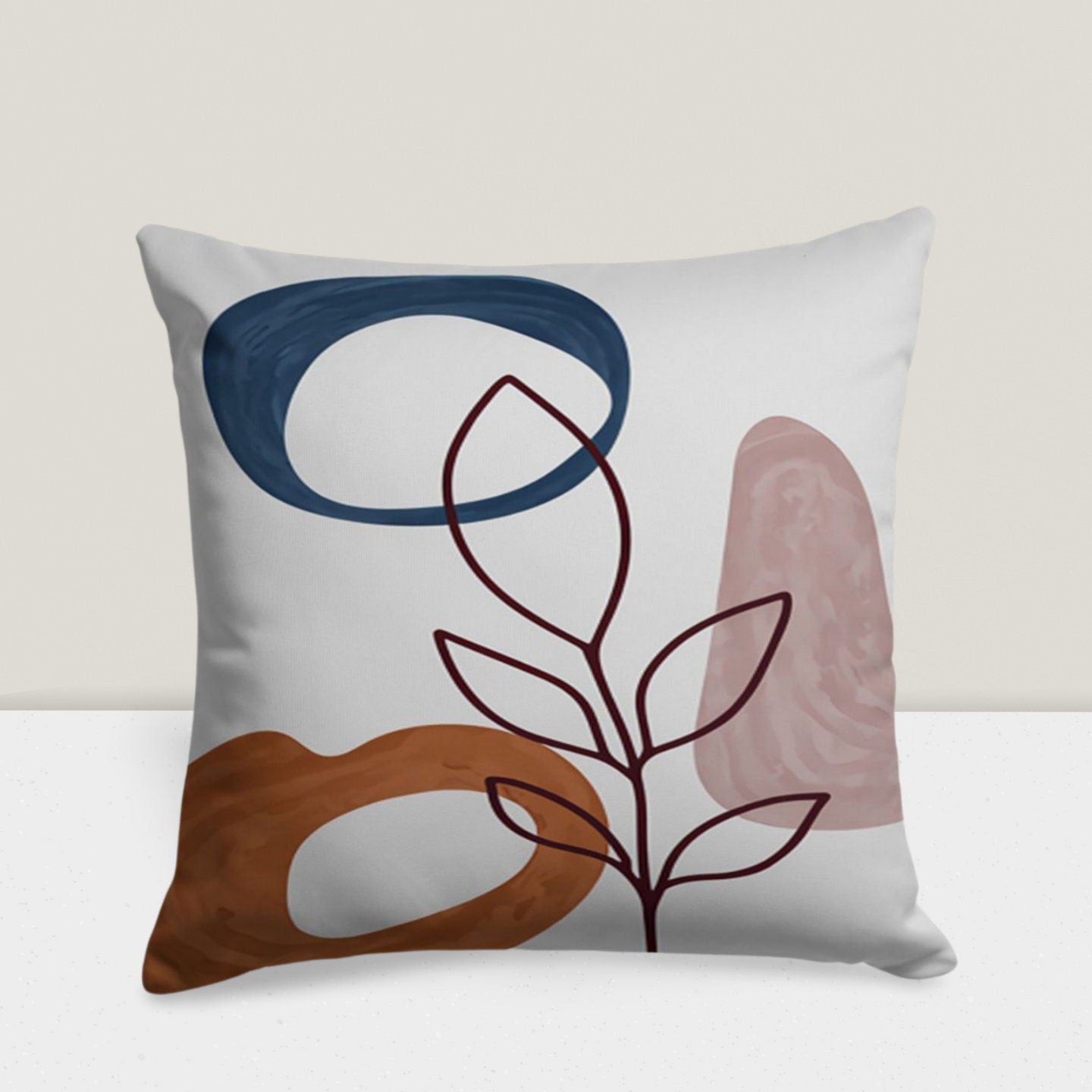 Floral Abstract Cushion Case Boho Accent Cushion Cover