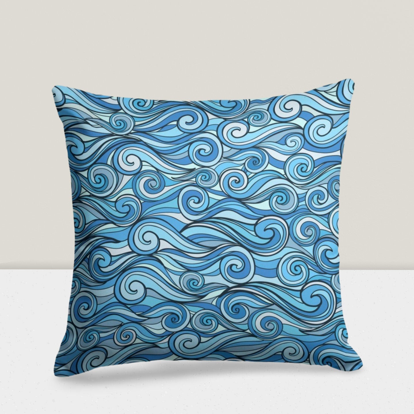 Summer Holiday Sea Theme Coastal Fish Cushion Cover