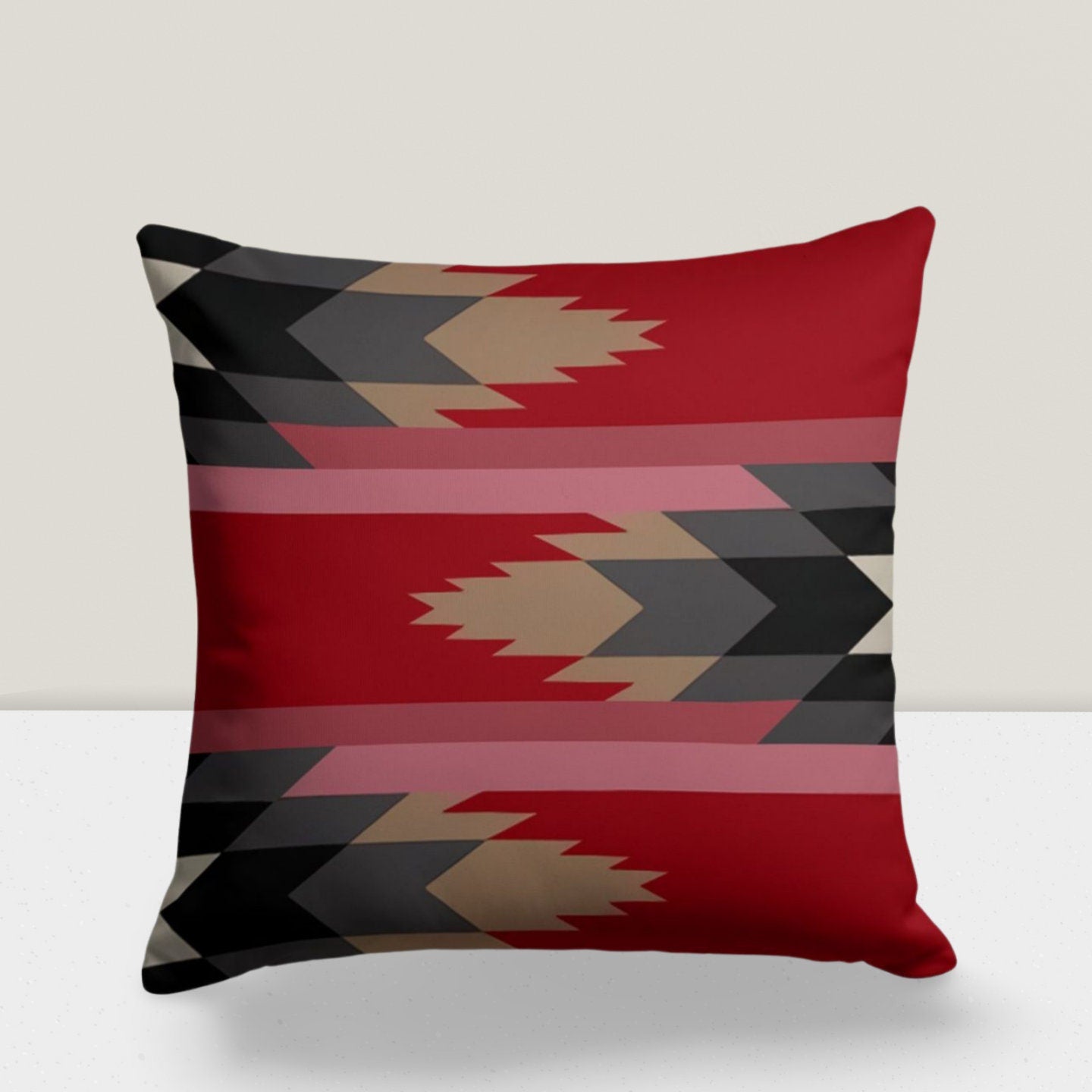 Southwestern Kilim Aztec Style Ethnic Printed Cushion Cover