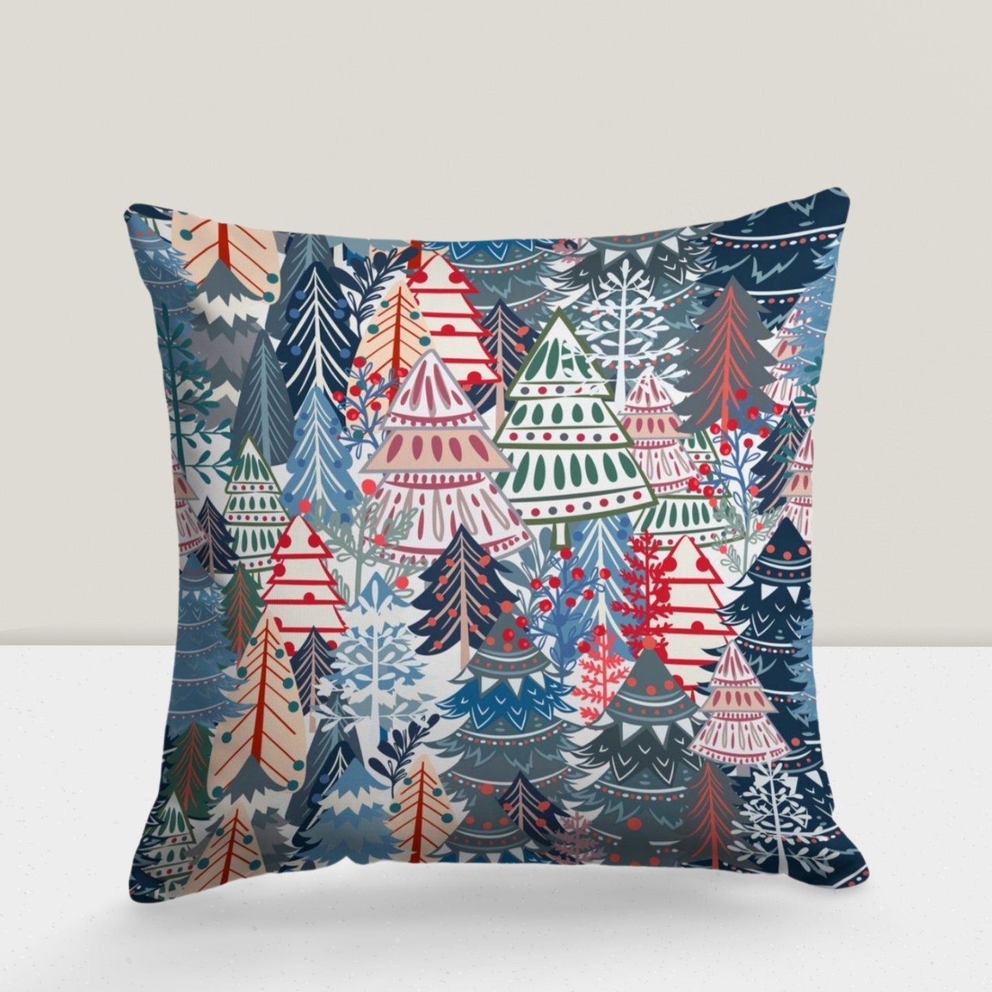 Christmas Snowman Festive Winter Decor Cushion Cover
