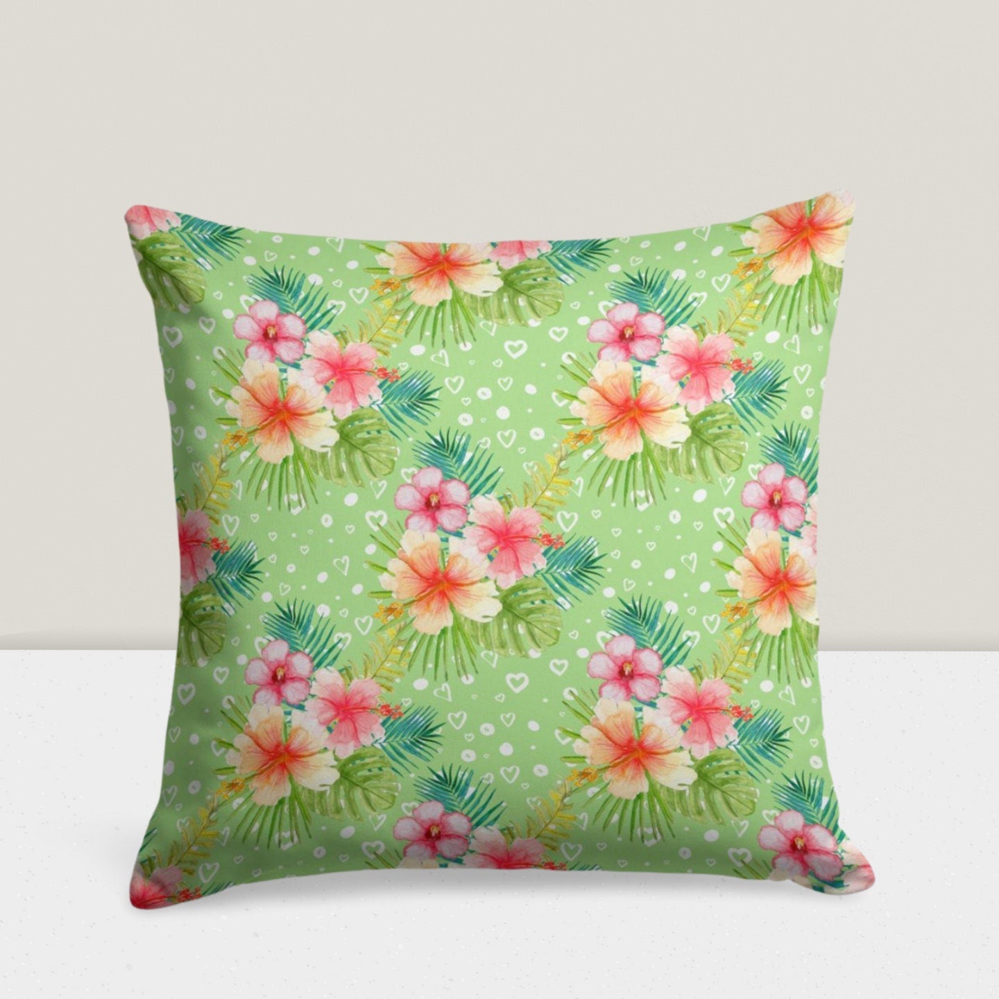 Flower Succulent Cactus Plant Cushion Cover