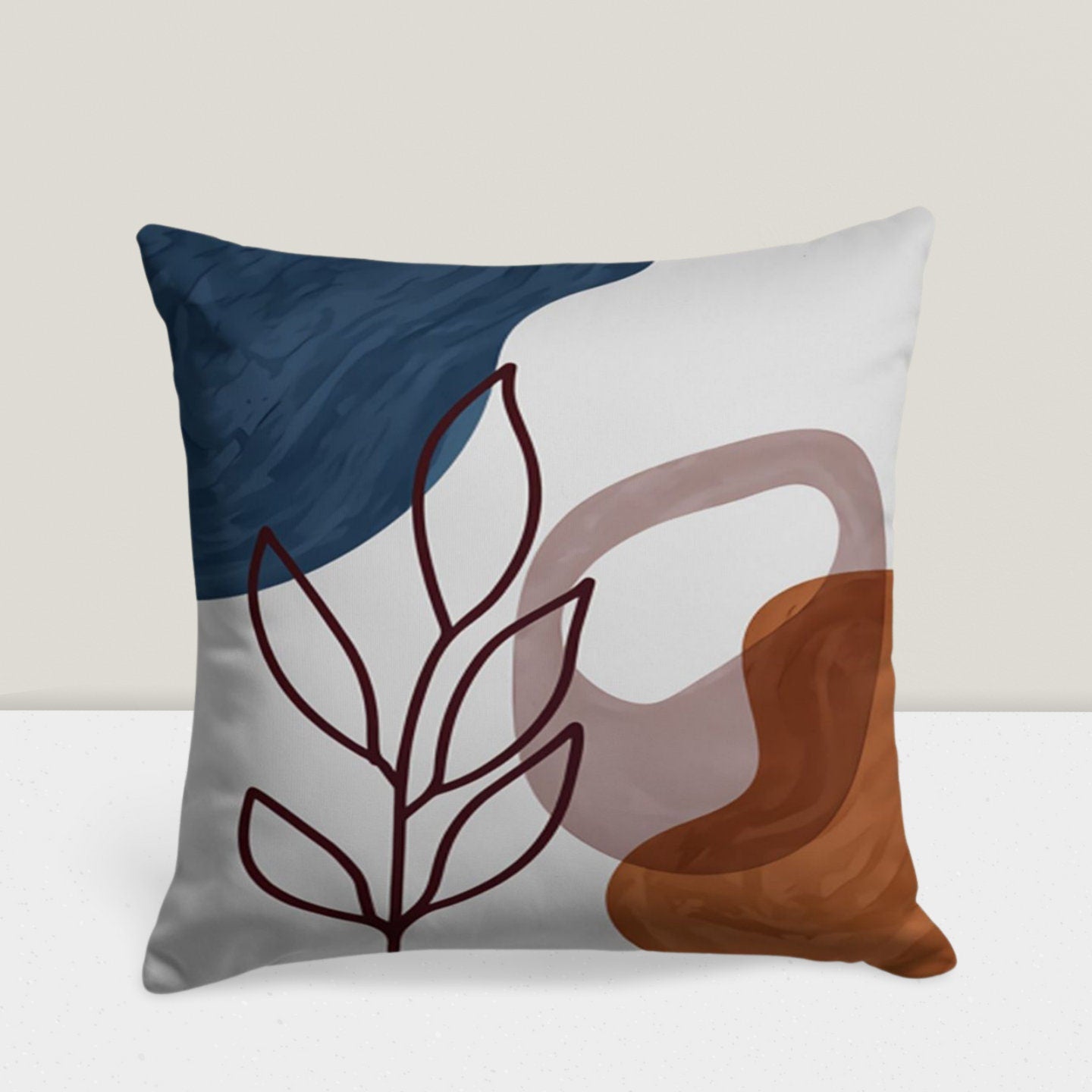 Floral Abstract Cushion Case Boho Accent Cushion Cover