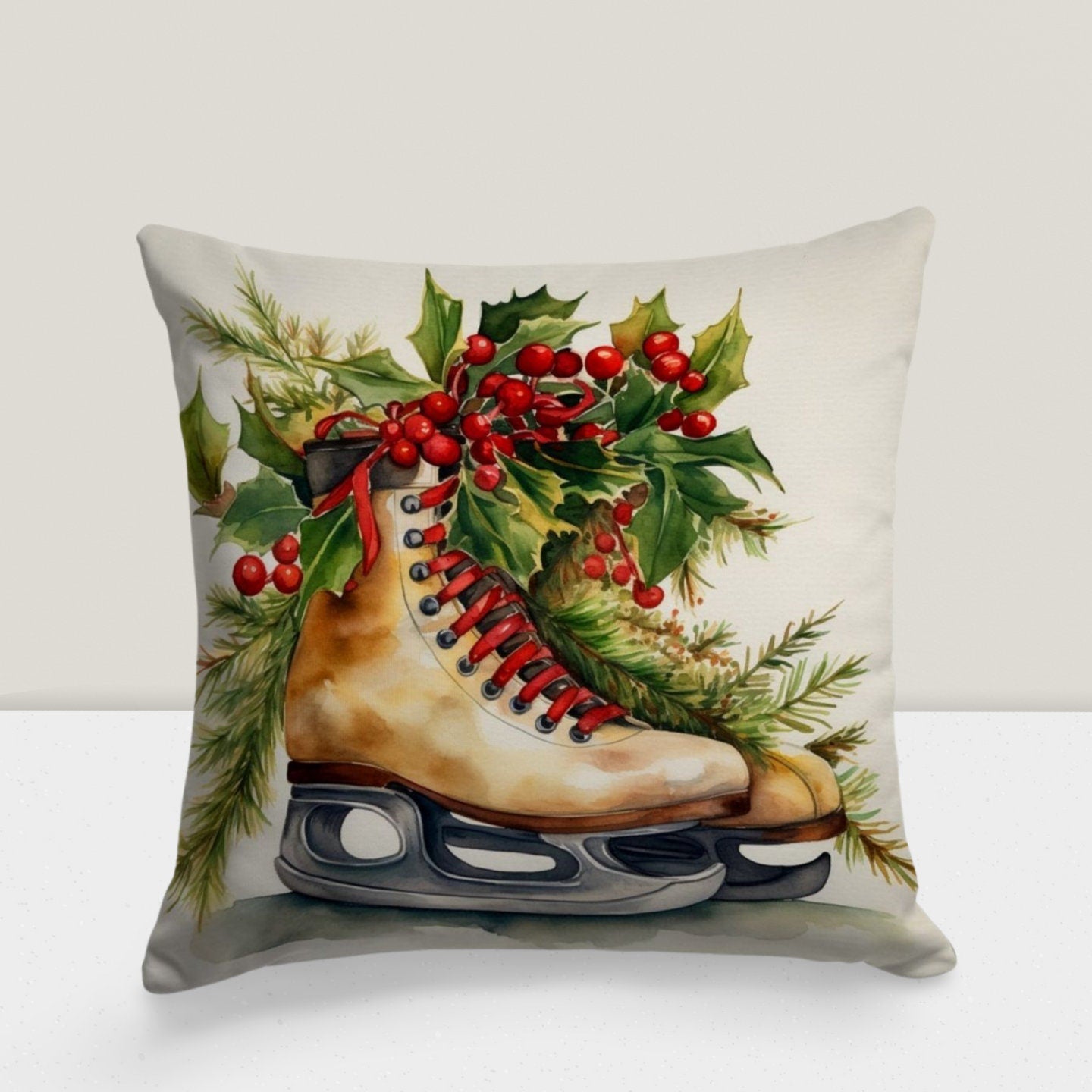 Festive Winter Accent Christmas Cushion Cover