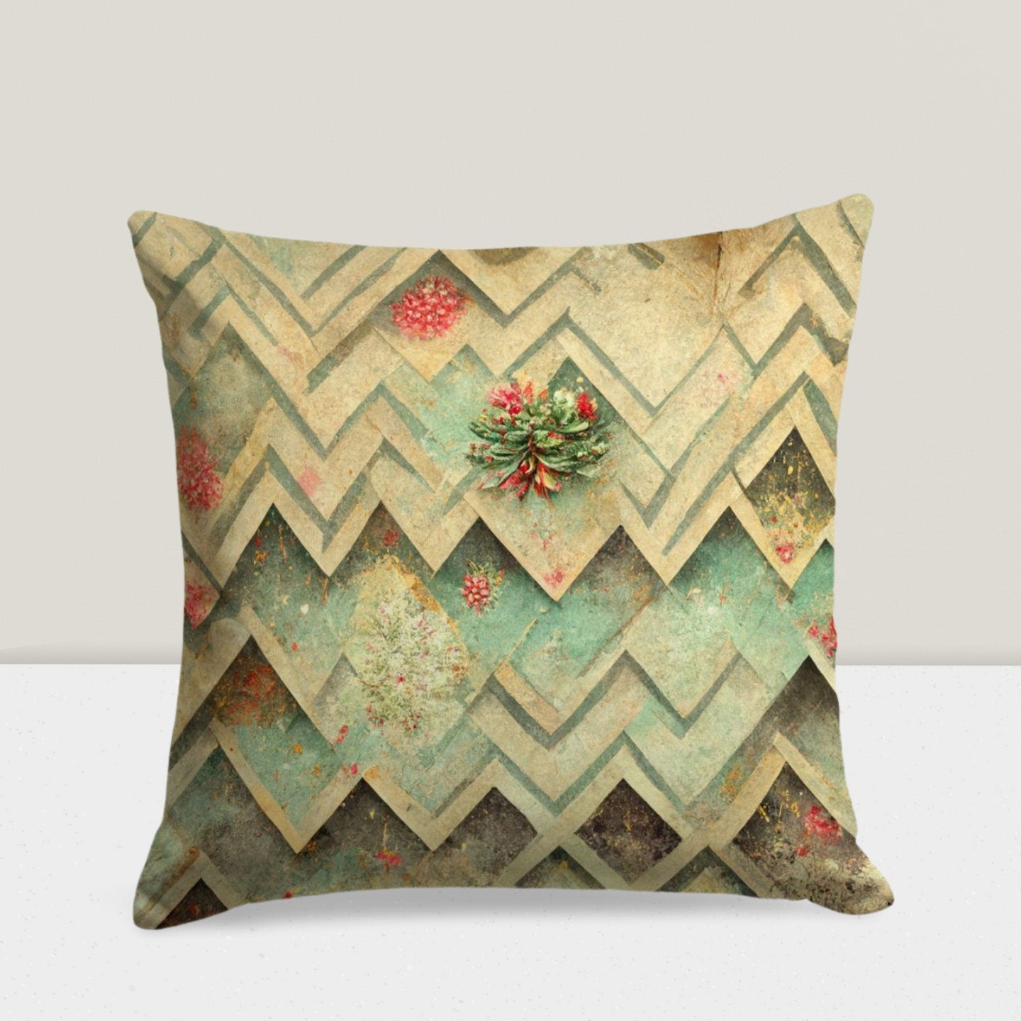 Festive Winter Accent Christmas Cushion Cover