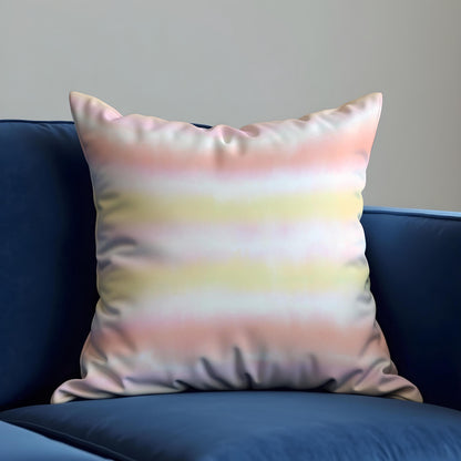 Pastel Ombre Cushion Cover, Striped Throw Pillow Case