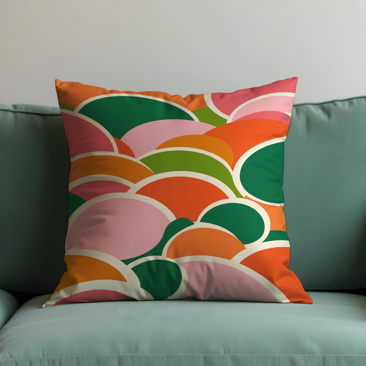 Abstract Arch Cushion Cover, Mid Century Pillow Case