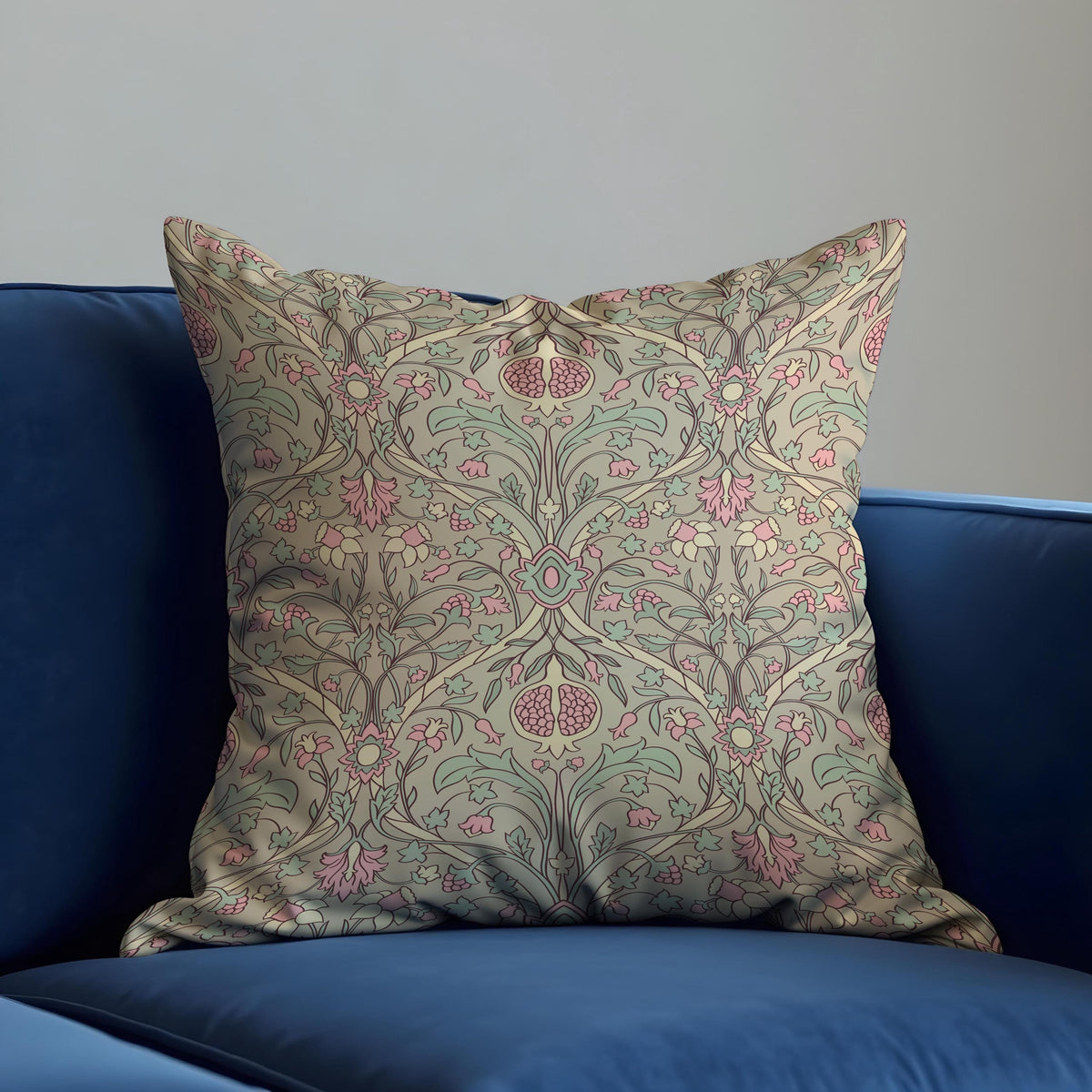 Farmhouse Floral Cushion Cover, Classic Flower Throw Pillow Case