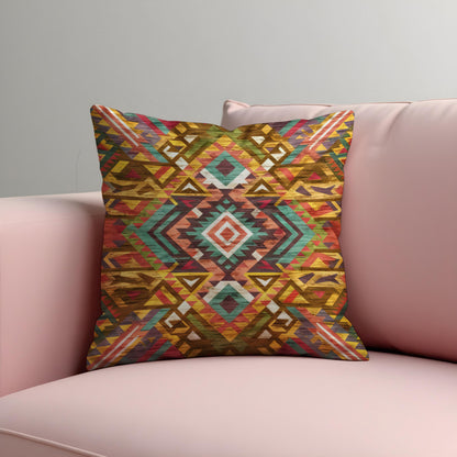 Southwestern Tribal Pillow Cover, Colorful Cushion Case