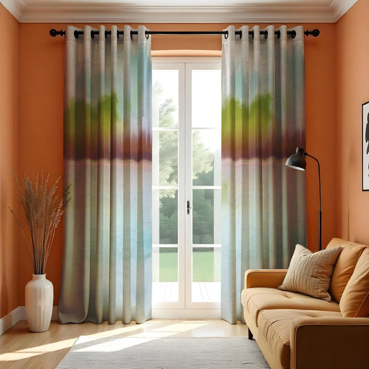 Ombre Forest Horizon Curtains, Made to Measure Window Drapes