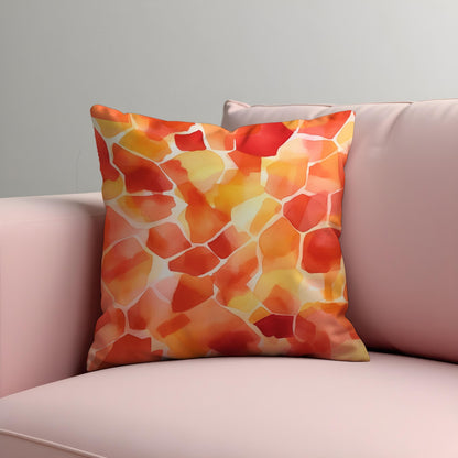 Abstract Mosaic Cushion Cover, Watercolor Pillow Case