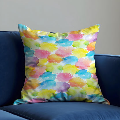 Watercolor Splatter Throw Pillow Cover, Cushion Case