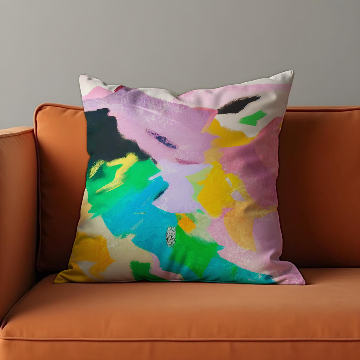 Colour Splash Cushion Cover, Rainbow Throw Pillow Case
