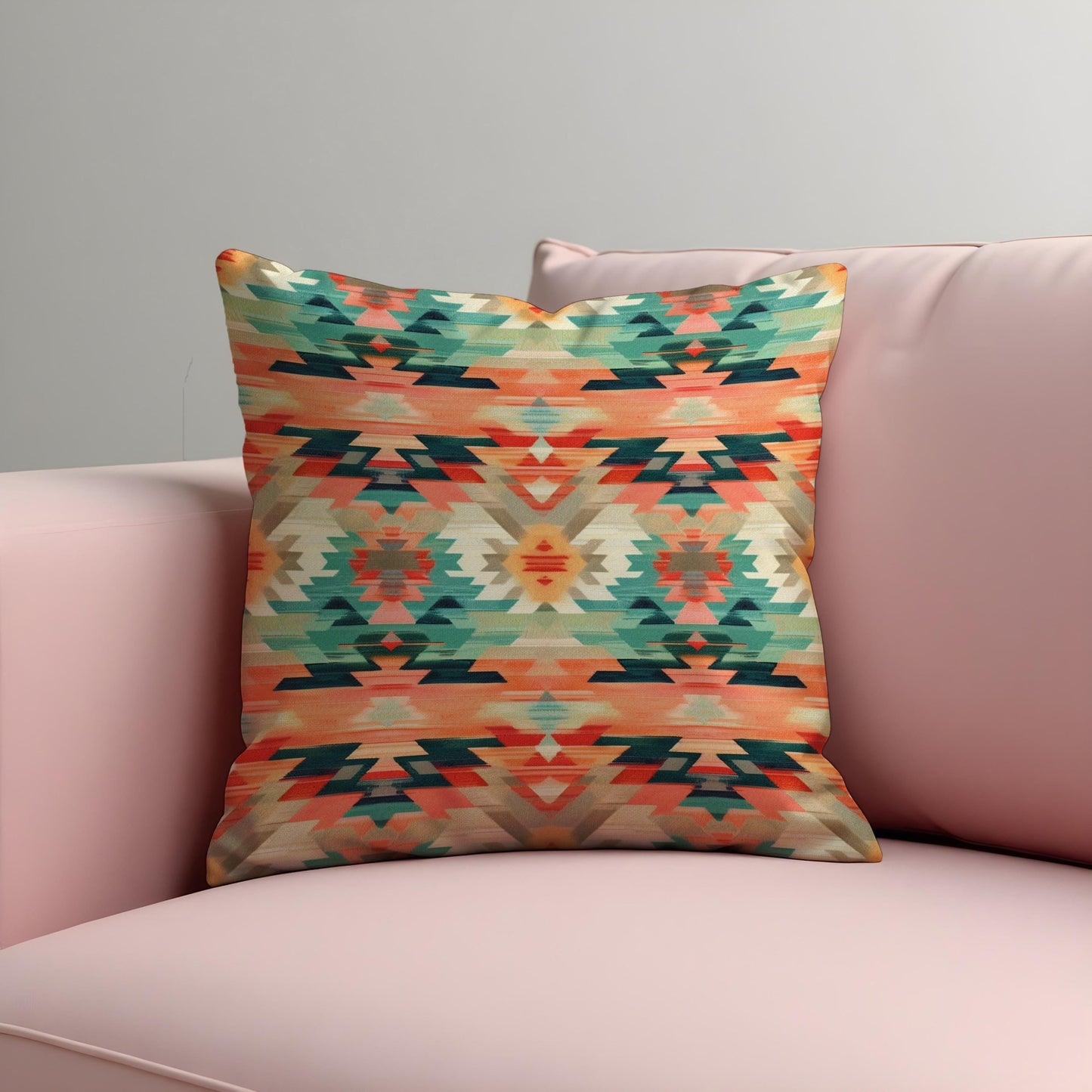 Colorful Southwestern Cushion Cover, Aztec Tribal Pattern Pillow Case