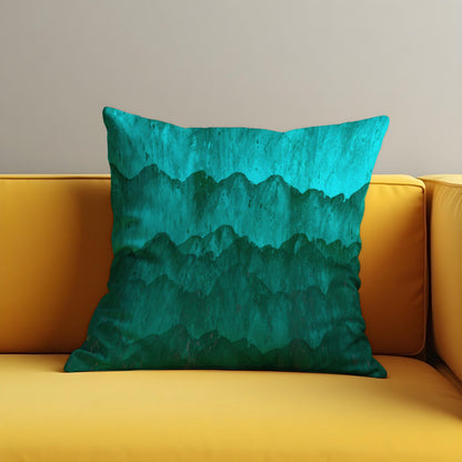 Mountain Landscape Cushion Cover, Watercolor Nature Pillow Case