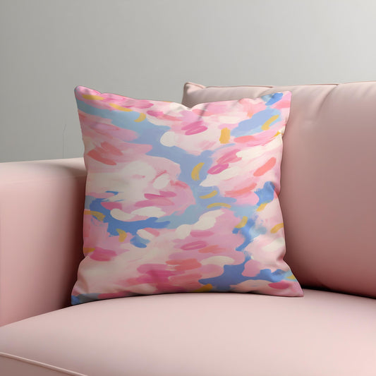 Pastel Abstract Cushion Cover, Minimal Throw Pillow Case
