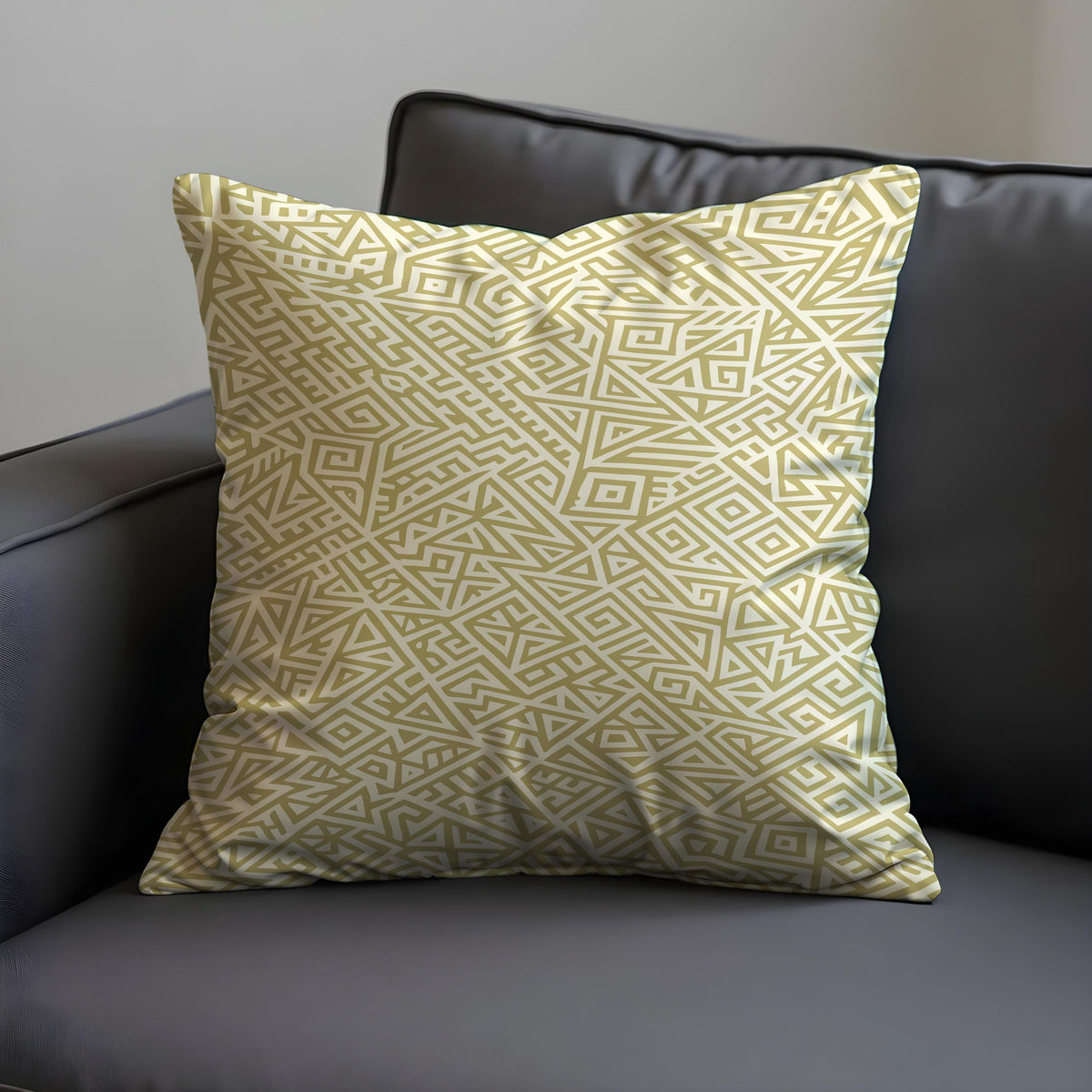 Neutral Geometric Cushion Cover, Abstract Pillow Case