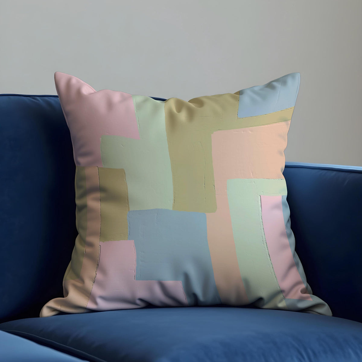 Pastel Geometric Cushion Cover, Scandinavian Pillow Case