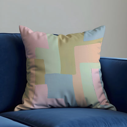 Pastel Geometric Cushion Cover, Scandinavian Pillow Case