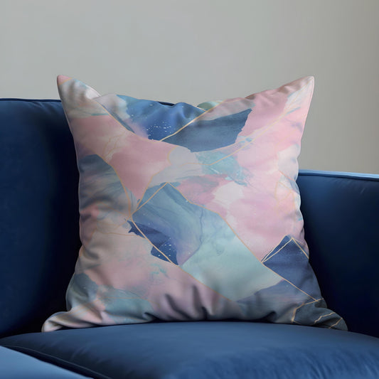 Pastel Geometric Cushion Cover, Abstract Modern Throw Pillow Case