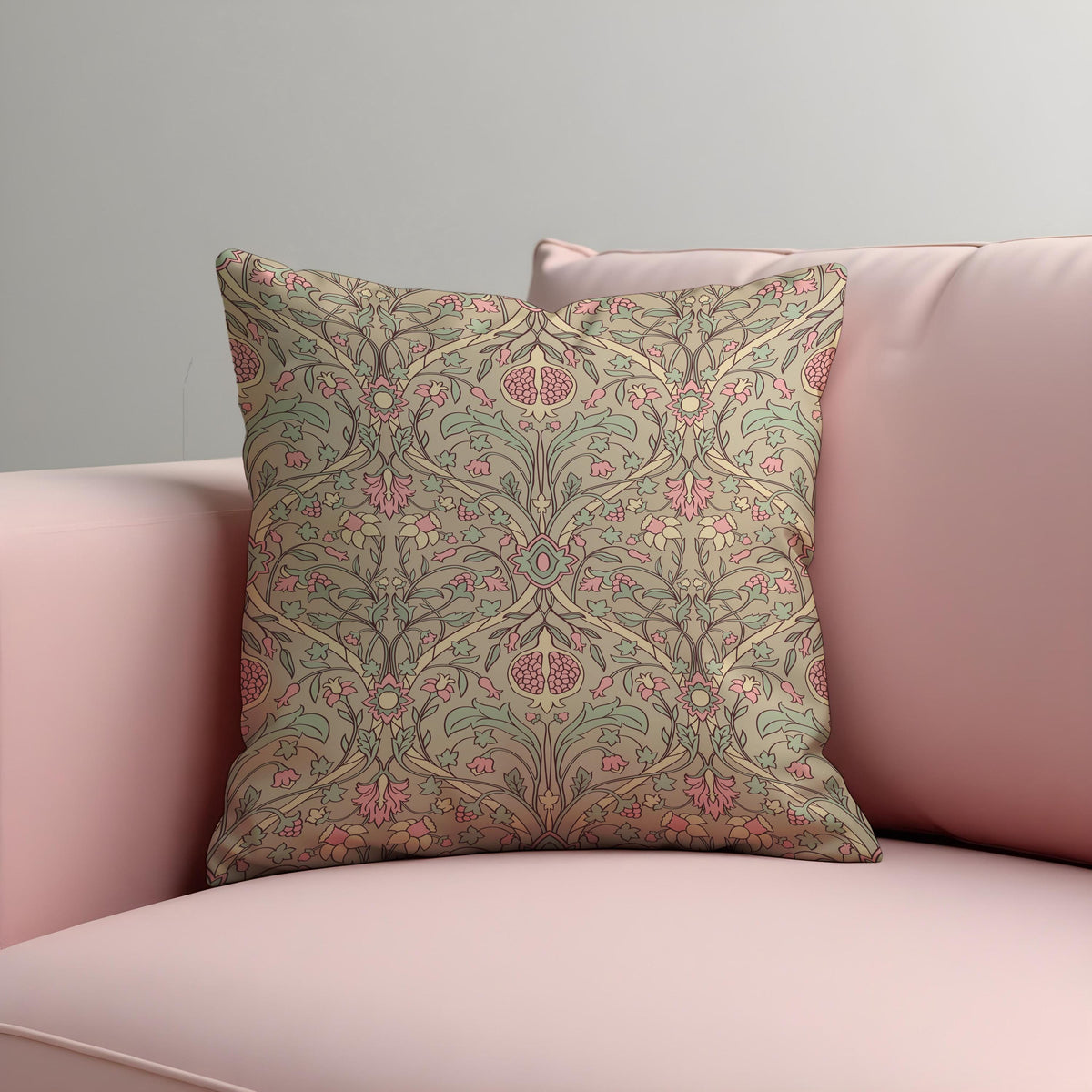 Farmhouse Floral Cushion Cover, Classic Flower Throw Pillow Case