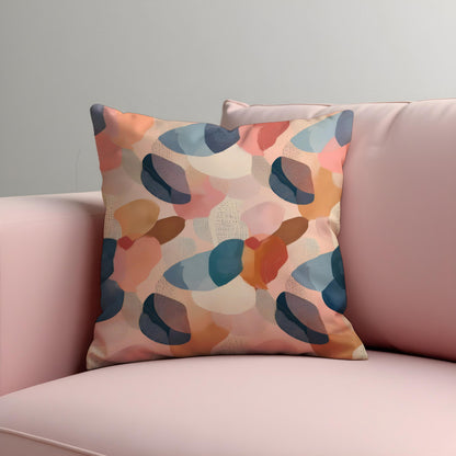 Soft Pastel Abstract Throw Pillow Cover, Modern Cushion Case