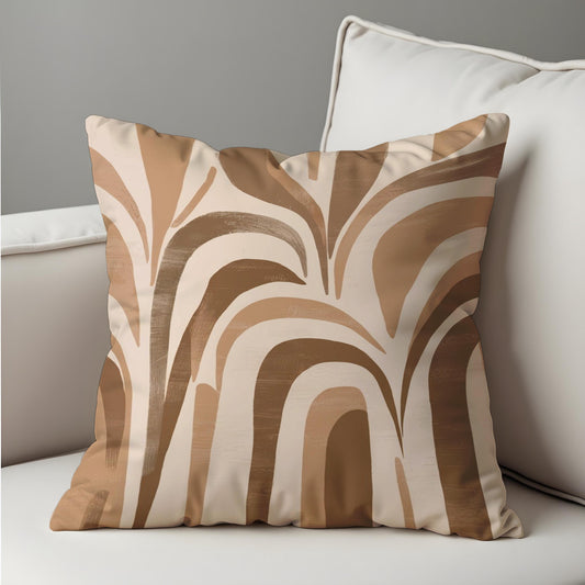 Neutral Arch Cushion Cover, Beige Throw Pillow Case