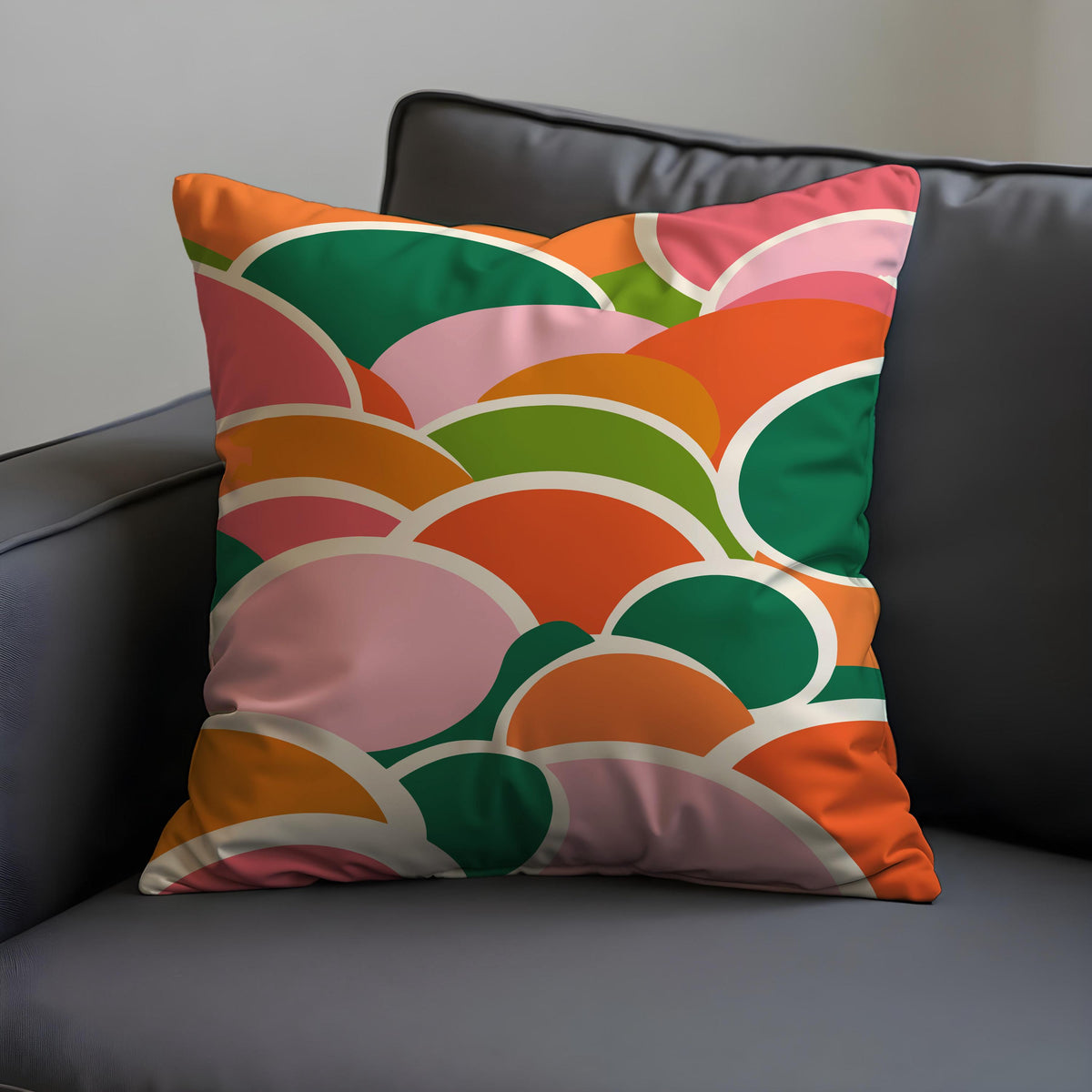 Abstract Arch Cushion Cover, Mid Century Pillow Case