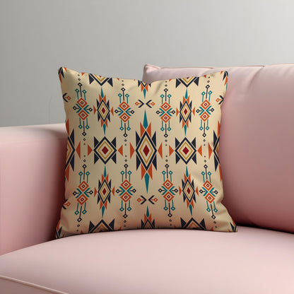 Southwestern Tribal Cushion Cover, Aztec Geometric Print Pillow Case