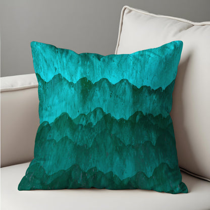Mountain Landscape Cushion Cover, Watercolor Nature Pillow Case