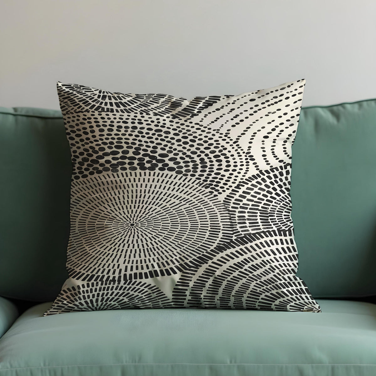 Black and White Cushion Cover, Geometric Pillow Case